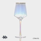 Бокалы для вина Magistro «Дарио», 500 мл, 7.3×25 см, набор 6 шт., стекло, перламутровые - Фото 2