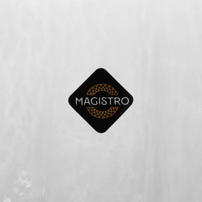 Бокалы для вина Magistro «Дарио», 500 мл, 10×25 см, стекло, набор 6 шт., графитовые