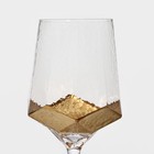 Набор бокалов из стекла для вина Magistro «Дарио», 500 мл, 10×25 см, 6 шт, цвет золотой - Фото 5