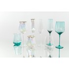 Набор бокалов из стекла для вина Magistro «Дарио», 500 мл, 7,3×25 см, 6 шт, цвет изумрудный - фото 4601180