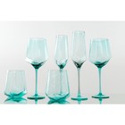 Набор бокалов из стекла для вина Magistro «Дарио», 500 мл, 7,3×25 см, 6 шт, цвет изумрудный - фото 4601181