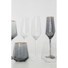 Стаканы Magistro «Дарио», 450 мл, 10×11.5 см, набор 6 шт., стекло, графит - Фото 6