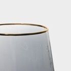 Набор стаканов стеклянных Magistro «Дарио», 450 мл, 10×11,5 см, 6 шт, цвет графит - Фото 3