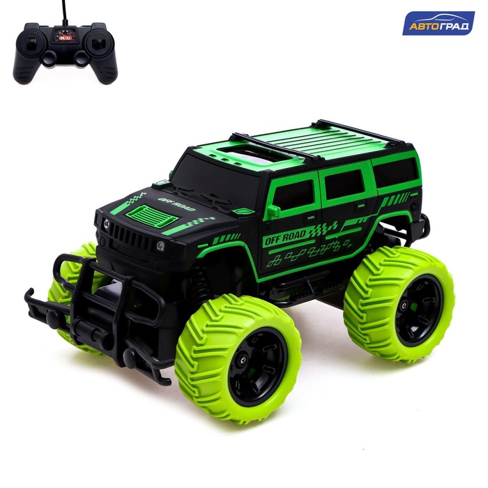 

Джип радиоуправляемый «Бигфут», 1:20, работает от аккумулятора, цвет чёрно-зелёный