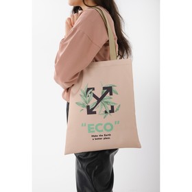 

Сумка-шопер «Экология», без молнии, без подкладки, цвет бежевый