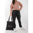 Сумка-шопер «Писец», без молнии, без подкладки, цвет чёрный - фото 25270130