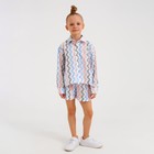 Шорты для девочки MINAKU: Cotton Collection цвет белый, рост 122 - Фото 1
