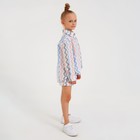 Шорты для девочки MINAKU: Cotton Collection цвет белый, рост 128 - Фото 2