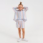 Шорты для девочки MINAKU: Cotton Collection цвет белый, рост 134 - Фото 4