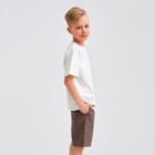 Шорты-бермуды детские MINAKU: Cotton collection цвет коричневый, рост 110 - Фото 2