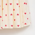 Платье для девочки MINAKU: Cotton Collection цвет бежевый, рост 104 - фото 26669373