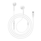Наушники Hoco L10, проводные, вкладыши, микрофон, Type-C, кабель 1.2 м, белые - Фото 4