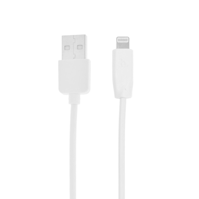 Кабель Hoco X1, Lightning - USB, 2.4 А, 1 м, белый - фото 51455051