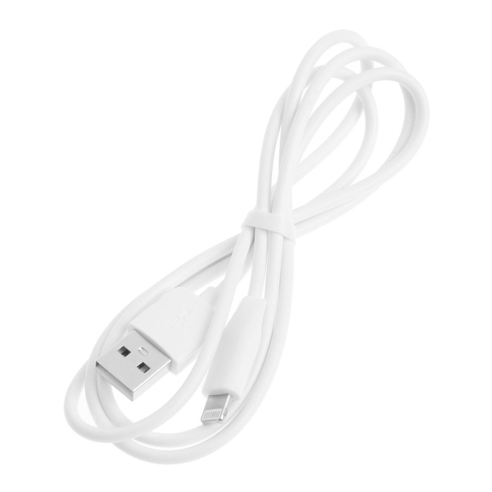 Кабель Hoco X1, Lightning - USB, 2.4 А, 1 м, белый - фото 51455052