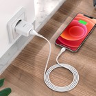 Сетевое зарядное устройство Hoco N9, USB - 2.1 А, кабель Lightning 1 м, белый 7687015 - фото 14611985