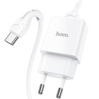 Сетевое зарядное устройство Hoco N9, USB - 2.1 А, кабель Type-C 1 м, белый - фото 51489894 Сетевое зарядное устройство Hoco N9, USB - 2.1 А, кабель Type-C 1 м, белый - фото 51489894