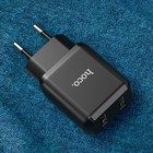 Сетевое зарядное устройство Hoco N7, 2 USB - 2.1 А, черный - Фото 6