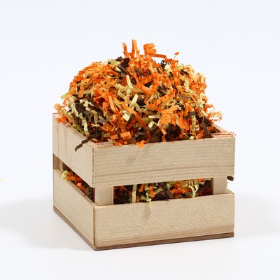 Наполнитель бумажный «Золотая осень», коричневый, жёлтый, оранжевый, 50 г