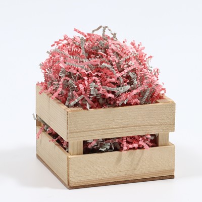 Наполнитель бумажный для подарков «Розовый туман», серый и розовый, 50 г