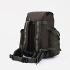 Рюкзак туристический, 65 л, отдел на стяжке, 3 наружных кармана, цвет хаки - Фото 4