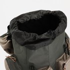 Рюкзак туристический на затяжке, 60 л, 4 наружных кармана, цвет олива - Фото 8