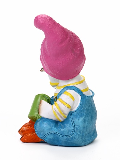 Садовая фигура из полистоуна «Утёнок с лейкой», 10×5.5×16 см