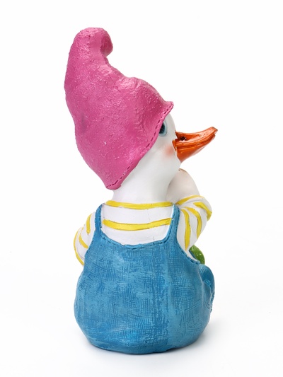 Садовая фигура из полистоуна «Утёнок с лейкой», 10×5.5×16 см