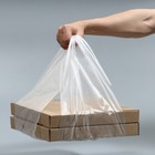 Пакет майка, полиэтиленовый "Для пиццы", прозрачный 32 х 60 см, 18 мкм - фото 9642692