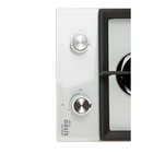 Варочная поверхность marking Oasis everywhere P-GWD (F), газовая, стекло, 2 конфорки, белая   779149 - Фото 3