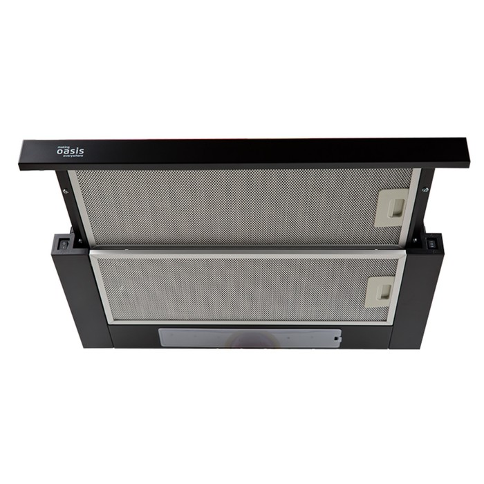 Вытяжка marking Oasis Everywhere UV-60B (F), встраиваемая, 500 м3/ч, 3 скорости, 60 см, чёрная - фото 51924236