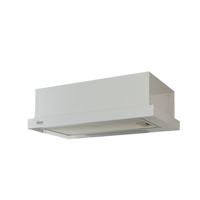Вытяжка marking Oasis Everywhere UV-60W (F), встраиваемая, 500 м3/ч, 3 скорости, 60 см, белая
