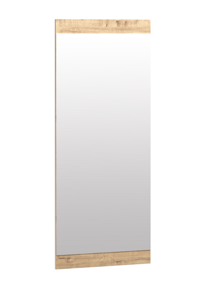 Зеркало навесное «НМ 011.90», 1242×20×504 мм, цвет дуб бунратти