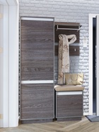 Зеркало навесное НМ 011.90, 1242х20х504, Ясень Анкор темный  (артикул 7783208)  большой выбор товаров оптом и в розницу по низким ценам с доставкой