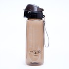 Бутылка для воды, 600 мл, "Айви", коричневая - фото 321325657