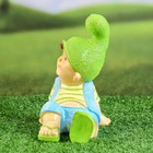 Садовая фигура "Мальчик-гномик" 12,5x17x20см - Фото 2