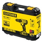Дрель шуруповерт щеточный STEHER Cd=160-1, 350-1350 об/мин, 1 АКБх2 Ач, 2 скор., 35 Нм - Фото 5