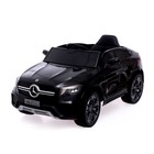 Электромобиль MERCEDES-BENZ GLC COUPE, EVA колёса, кожаное сидение, цвет чёрный - фото 9643023
