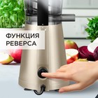 Соковыжималка REDMOND RJ-930S, шнековая, 400 Вт, 0.6/0.6 л, 55 об/мин, шампань - фото 51334837 Соковыжималка REDMOND RJ-930S, шнековая, 400 Вт, 0.6/0.6 л, 55 об/мин, шампань - фото 51334837