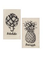 Набор кухонных полотенец «Доляна» Pineapple, 2 шт., бежевые, 35×60 см - Фото 2