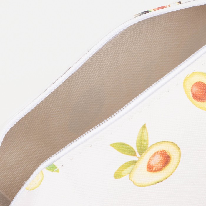 Косметичка на молнии, цвет белый 7354091