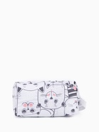 Косметичка - футляр женская с ручкой, объёмная, маленькая, для косметики, прокладок, лекарств, белая - Фото 3