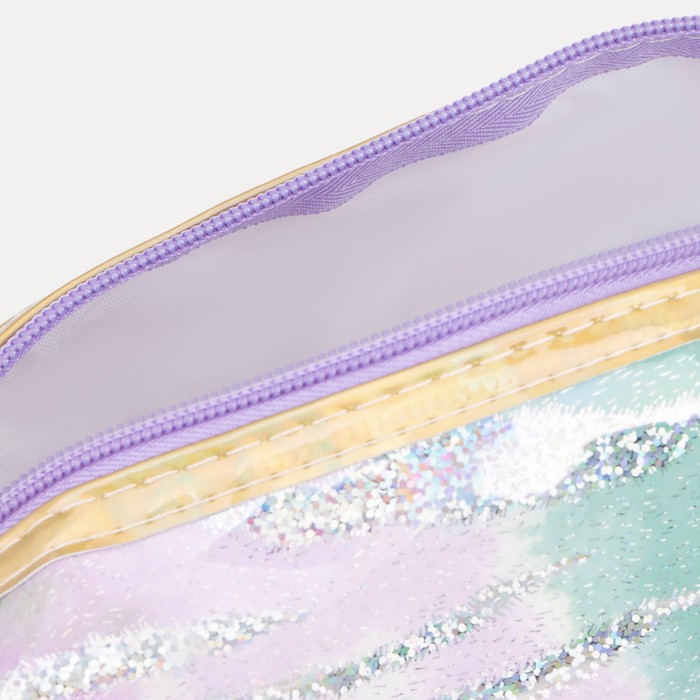 Косметичка на молнии, цвет фиолетовый 7360020