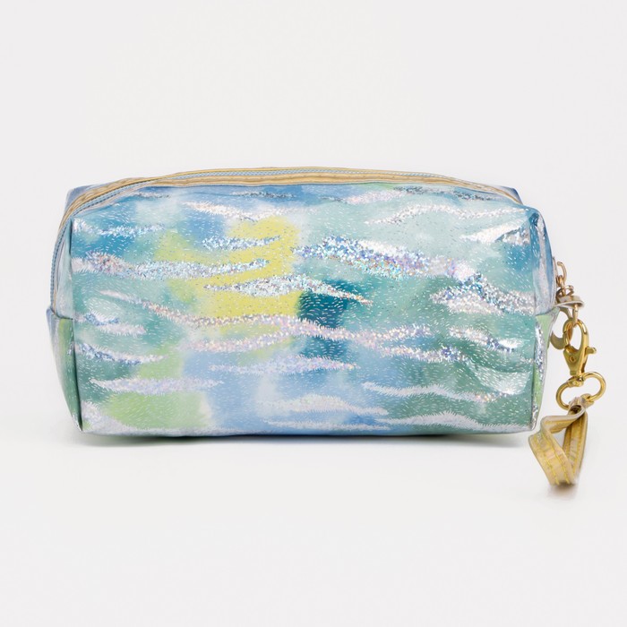 Косметичка на молнии, цвет голубой 26898