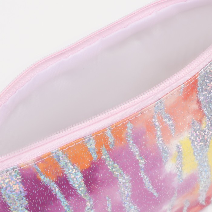 Косметичка на молнии, цвет сиреневый 7360027