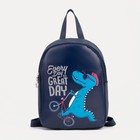 Рюкзак детский на молнии, цвет синий - Фото 5