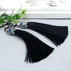 Декор для творчества текстиль "Кисть Падишах" чёрный набор 2 шт 9х1 см 7367928