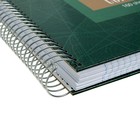 Колледж-тетрадь А4, 160 листов, в клетку на гребне "Листья", твёрдая обложка 7754288