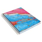 Колледж-тетрадь А4, 160 листов, в клетку, на гребне, "Мраморная коллекция", твёрдая обложка 7754290