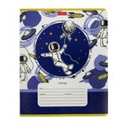 Тетрадь 12 листов в клетку, "Астронавт", обложка мелованный картон, МИКС - Фото 2