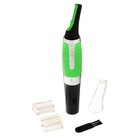 Триммер Luazon LTRI-20, для носа/ушей/бровей/бороды, с подсветкой, от батарейки ААА×1, зелёный - Фото 2